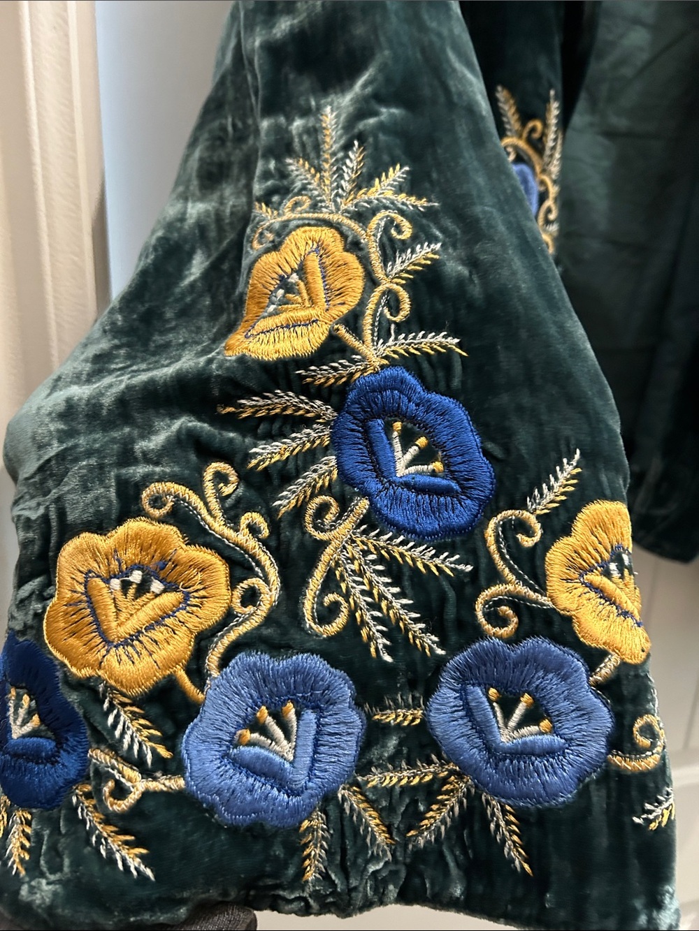 🌼CU Riders on the Storm Velvet embroidered jacket - Picture 10 of 11